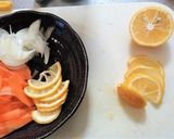 黄色カボスとカリフラワーの甘酢漬け作り方3写真