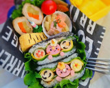 節分弁当 おにぎらずのソーセージ鬼くん作り方8写真