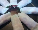 豚肉巻き牡蠣の餃子の皮包み作り方4写真