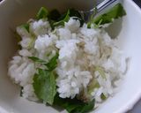 調味料なし☆三つ葉とじゃこの混ぜご飯作り方1写真