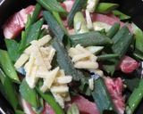 豚肉と青ねぎの酒蒸し作り方4写真
