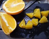 スナップえんどうとオレンジの変わり白あえ作り方6写真