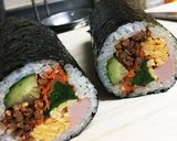 挽肉で韓国風海苔巻☆恵方巻にも作り方9写真