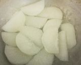 簡単すぎ？味付き鯖味噌缶で大根の煮物作り方1写真