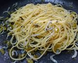 高菜とじゃことクリームチーズのパスタ作り方2写真