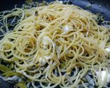 高菜とじゃことクリームチーズのパスタ作り方3写真