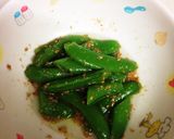 スナップえんどうの簡単ゴマ酢和え作り方3写真