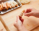 ミイラのうどんドッグ作り方2写真