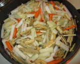 根菜づくしの炒め物作り方6写真