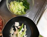 白菜と九条ネギの豚味噌炒め作り方3写真