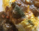 にんにくバターライスのオムカレー作り方3写真