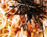 納豆梅しらすのパスタ作り方4写真