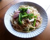 菜の花とウインナーのパスタ♪作り方7写真