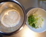 混ぜるだけ簡単♪塩昆布とじゃこの山芋焼き作り方1写真
