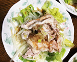 ゆで豚のゆで湯できのこスープ作り方2写真