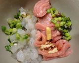 なんちゃって点心☆えび＆ひき肉の餃子?!作り方1写真