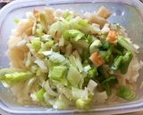 冷ご飯とジャガイモのおやき★長ネギちくわ作り方3写真
