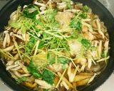 簡単!!やさしい味!!鶏肉の柳川風煮作り方5写真