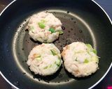 冷ご飯とジャガイモのおやき★長ネギちくわ作り方5写真