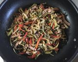 経済おかず！大根の皮などのバター醤油炒め作り方3写真