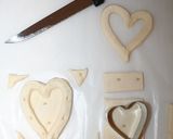 バレンタイン♡ハートホワイトチョコパイ♡作り方2写真