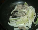 かきと白菜の味噌クリームパスタ作り方4写真