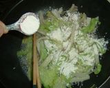 かきと白菜の味噌クリームパスタ作り方5写真
