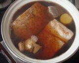 豚の角煮+大根＋こんにゃく＋蜂蜜作り方4写真