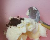 コーヒーゼリー　コーヒーアイス載せ作り方3写真