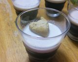 コーヒーゼリー　コーヒーアイス載せ作り方5写真