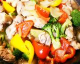 鶏とカラフル野菜のさっぱり焼き作り方9写真
