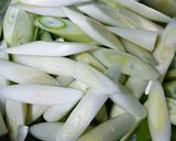 ネギの豚キムチ炒め作り方1写真