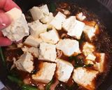 豚バラとニラと豆腐のピリ辛とろみ炒め煮作り方5写真