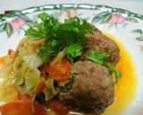 野菜たっぷり！スープハンバーグ作り方3写真