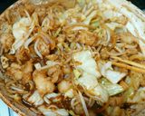 野菜たっぷり☆ホルモン鉄板！作り方8写真