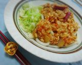 トムヤムクン風味のジャージャーうどん☆作り方6写真