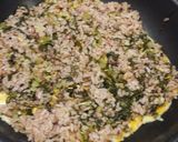 チーズ・野沢菜のガーリック焼ライス作り方3写真