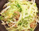 レンチン2分！豆苗ともやしの梅干しポン酢作り方4写真