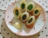 菜の花と竹輪の酢みそのせ　オードブル風作り方11写真