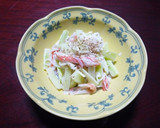 大根と胡瓜とカニカマの胡麻マヨ和え作り方5写真