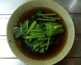 天然だしパックでつくる 春菊のおひたし作り方4写真