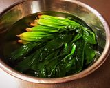 ほうれん草(青菜)のピーナッツ胡麻和え♡作り方1写真