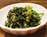 ほうれん草(青菜)のピーナッツ胡麻和え♡作り方6写真