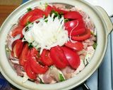 鶏肉でトマトすき焼き作り方2写真