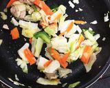 【簡単百円】野菜炒め【お弁当】作り方2写真