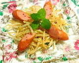 簡単～♪ウインナーともやしの粒マス炒め　作り方5写真