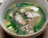 牡蠣の味噌汁作り方7写真