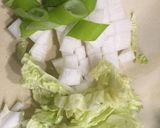 ほっこりと、白菜の餡掛けうどん作り方1写真