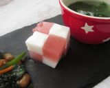 こどもおやつに♡2色のいちごミルク寒天作り方9写真