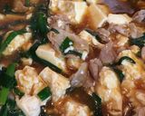 豚バラとニラと豆腐のピリ辛とろみ炒め煮作り方6写真